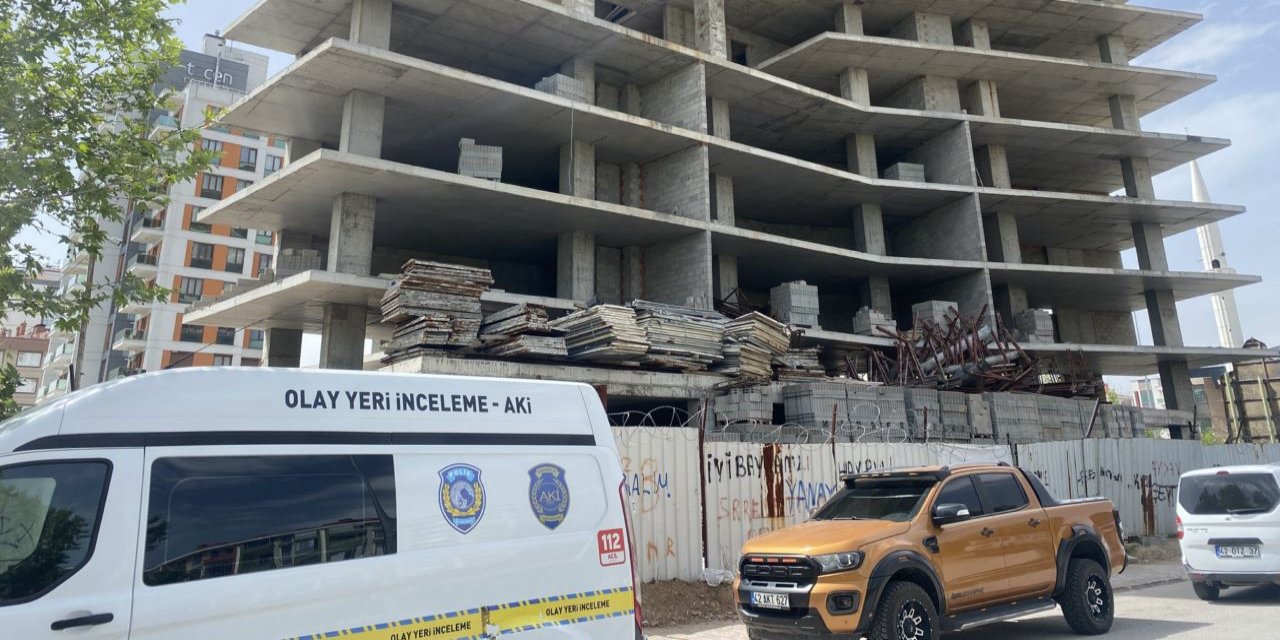 Konya'da inşaat halinde terk edilmiş binada ceset bulundu