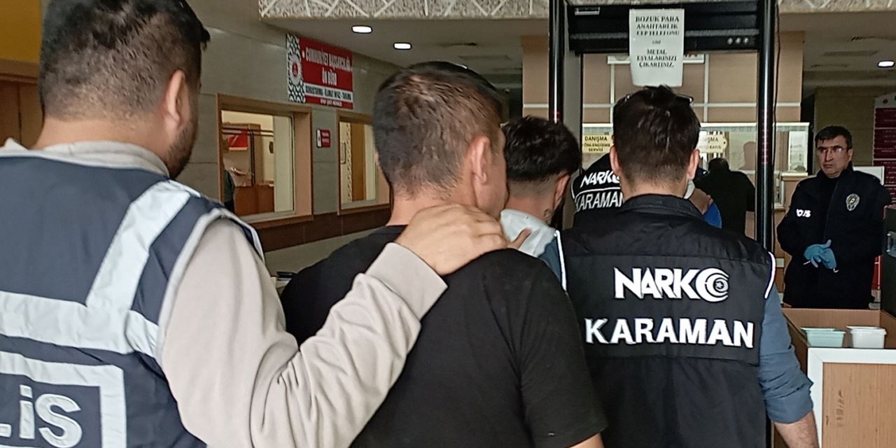 Karaman'da uyuşturucu 5 kişi tutuklandı