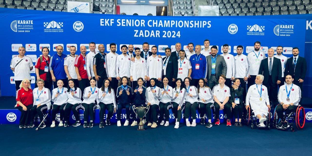 Türkiye Milli Karate Takımı, Avrupa şampiyonasını zirvesinde yer aldı