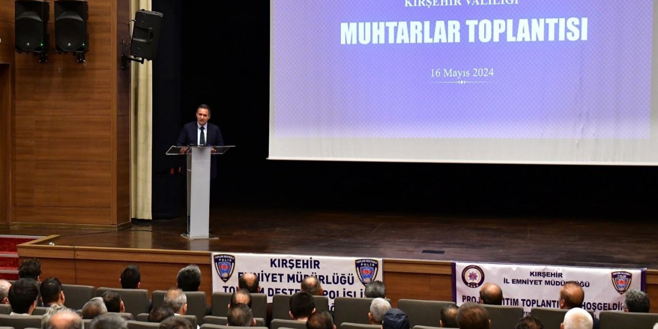 Düğünlerde silah kullanılmaması için Kırşehir muhtarları bilgilendirildi