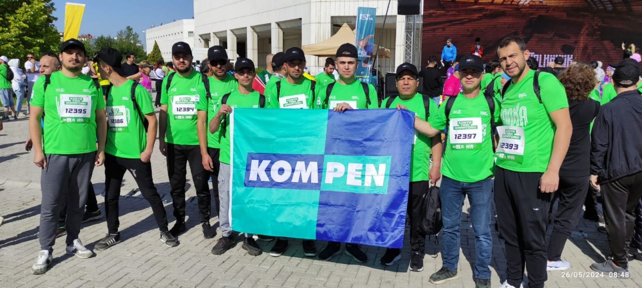 KOMPEN çalışanları Konya Yarı Maratonu’na katıldı