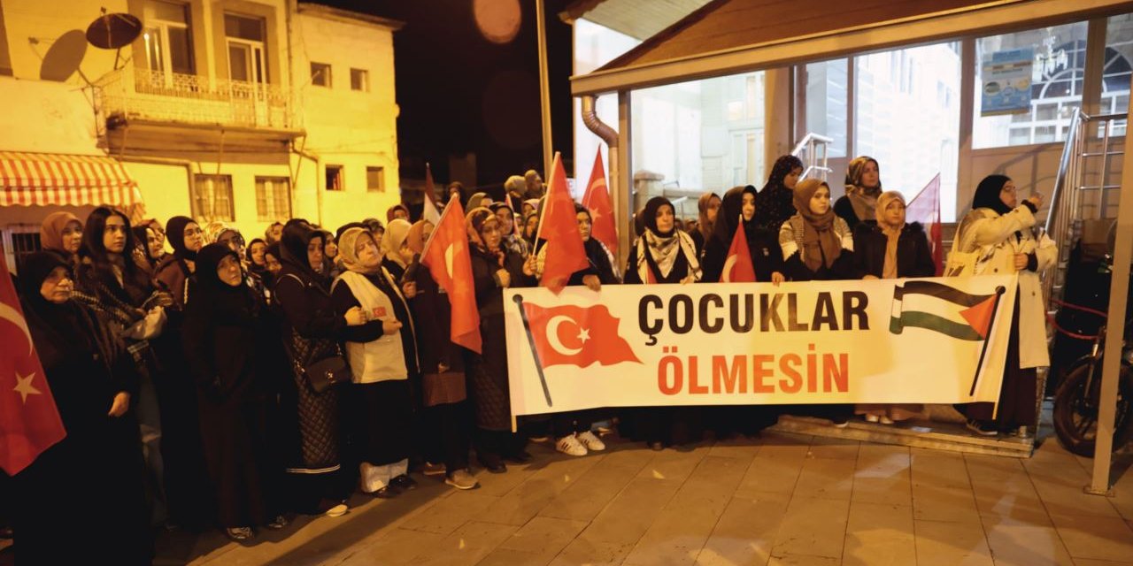 Nevşehir'de İsrail'i protesto için eylem yapıldı