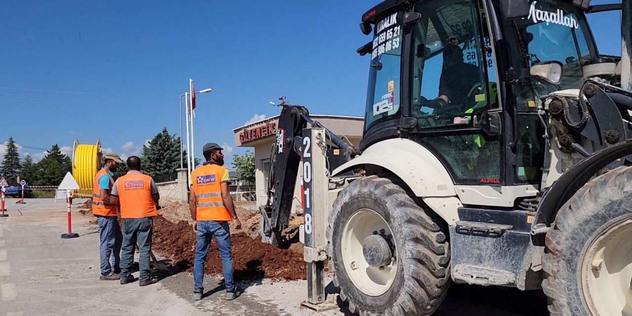 Güneysınır'da  doğal gaz çalışmaları başladı