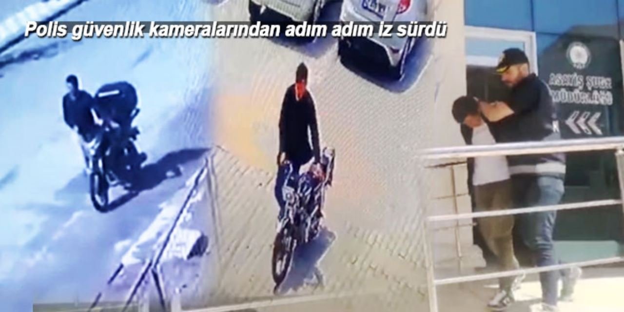 Firari motosiklet hırsızı polisten kaçamadı