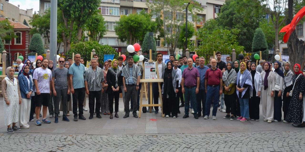 Filistin’de yaşananlara sanatla tepki verdiler