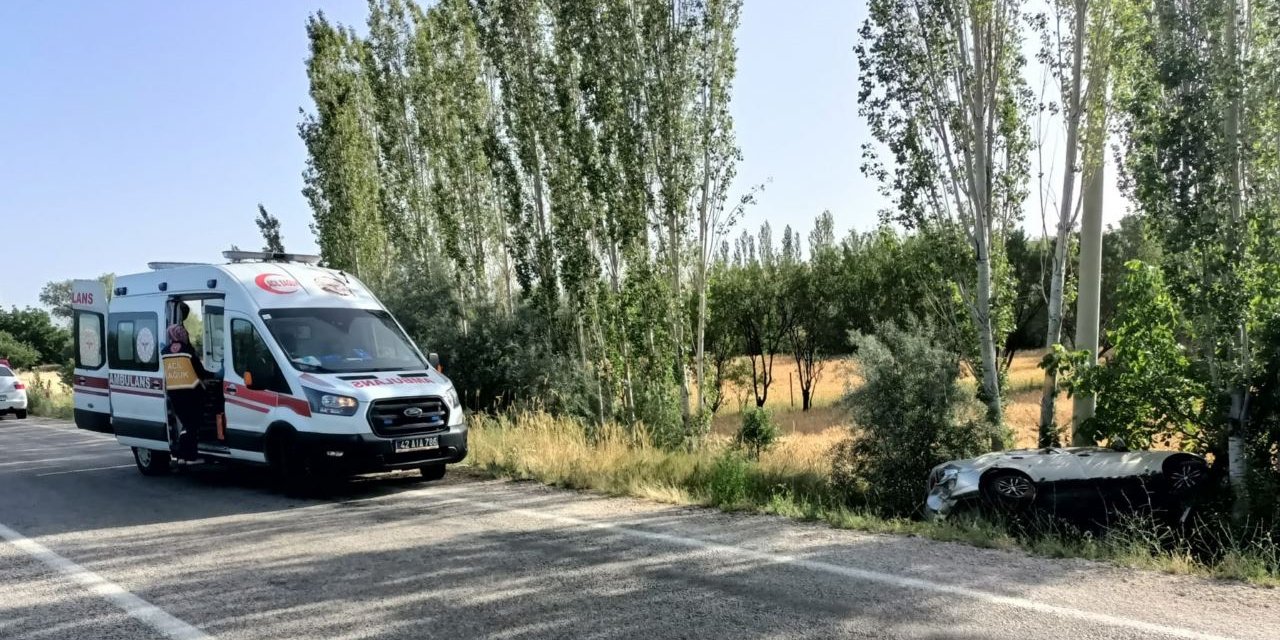 Köpeğin sebep olduğu kazada araç sürücüsü yaralandı