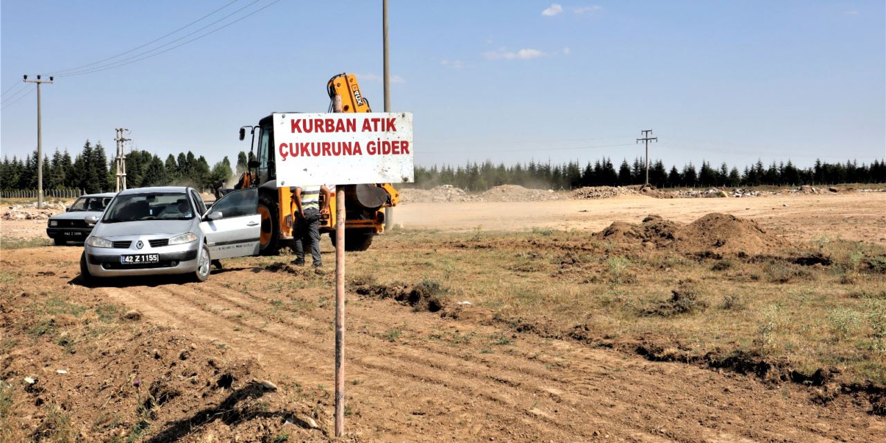 Kurban atıkları için imha çukurları belirlendi