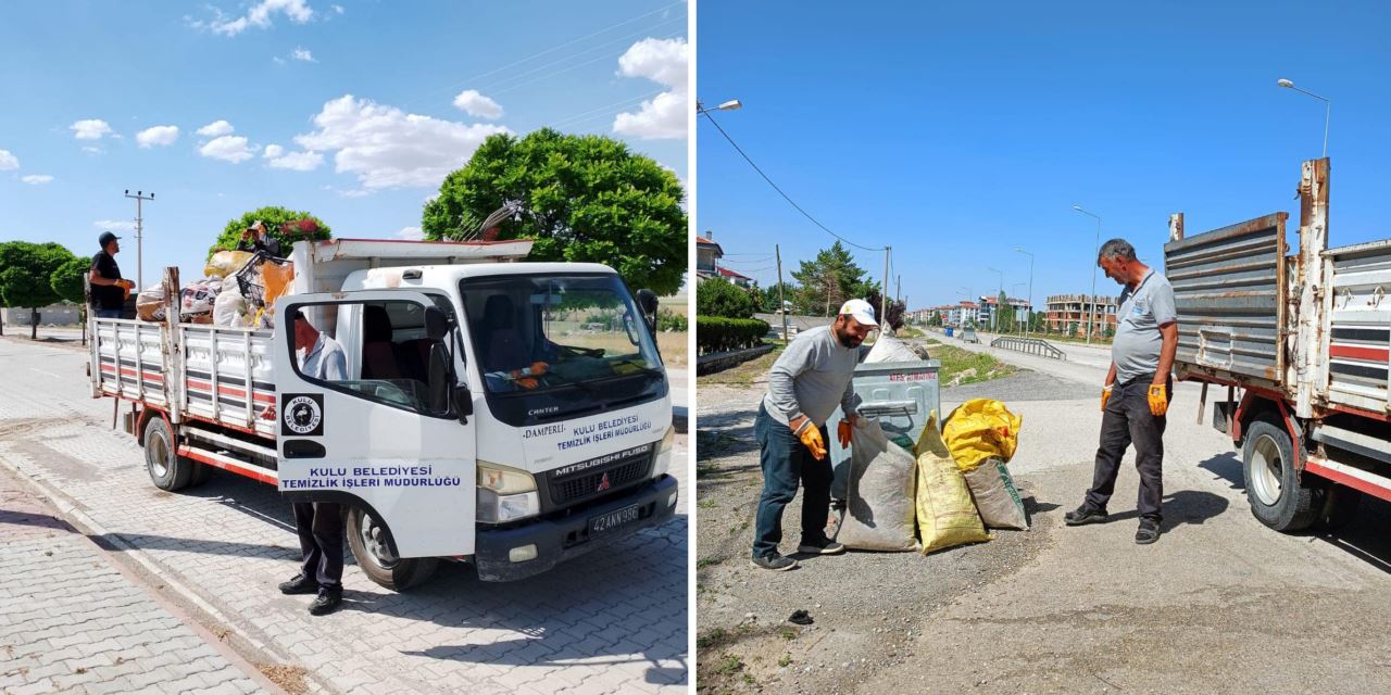 Belediye ekiplerinden kurban mesaisi