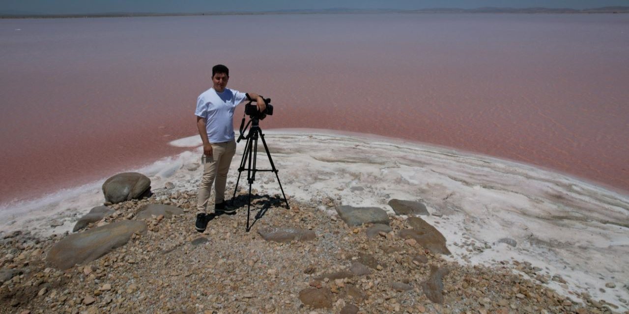 Tuz Gölünün pembe rengi şölene sahne oldu