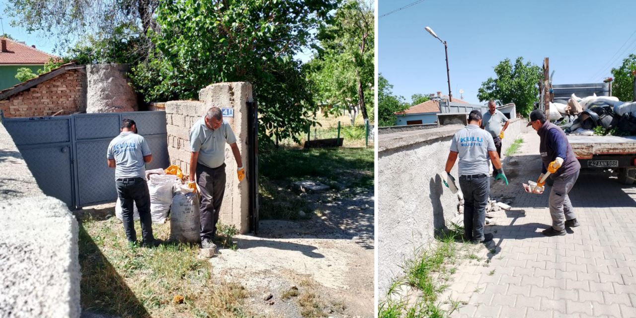 Kulu sokakları karış karış temizleniyor