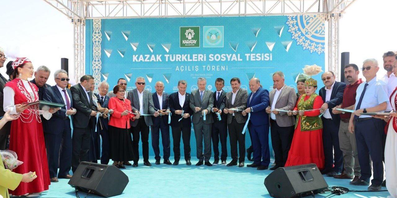 İsmil Kazak Türkleri sosyal tesisinin resmi açılışı yapıldı
