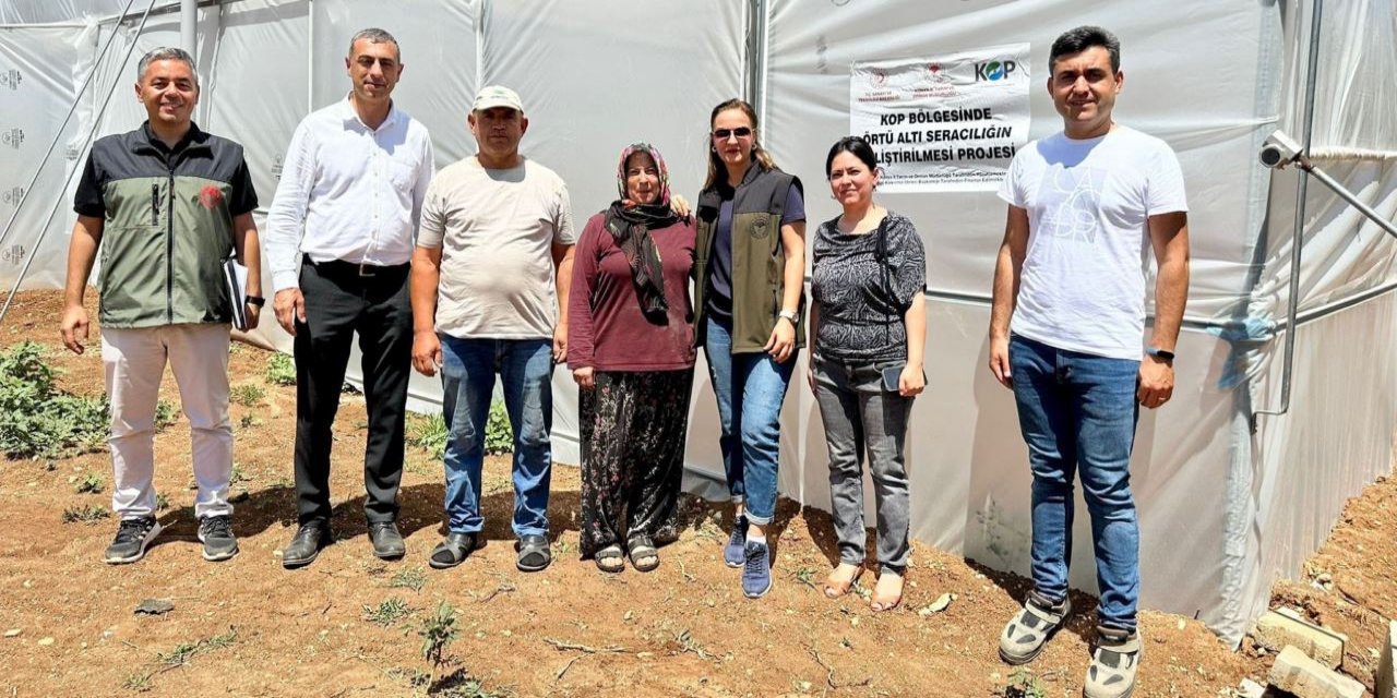 Konya'da örtü altı tarıma proje desteği
