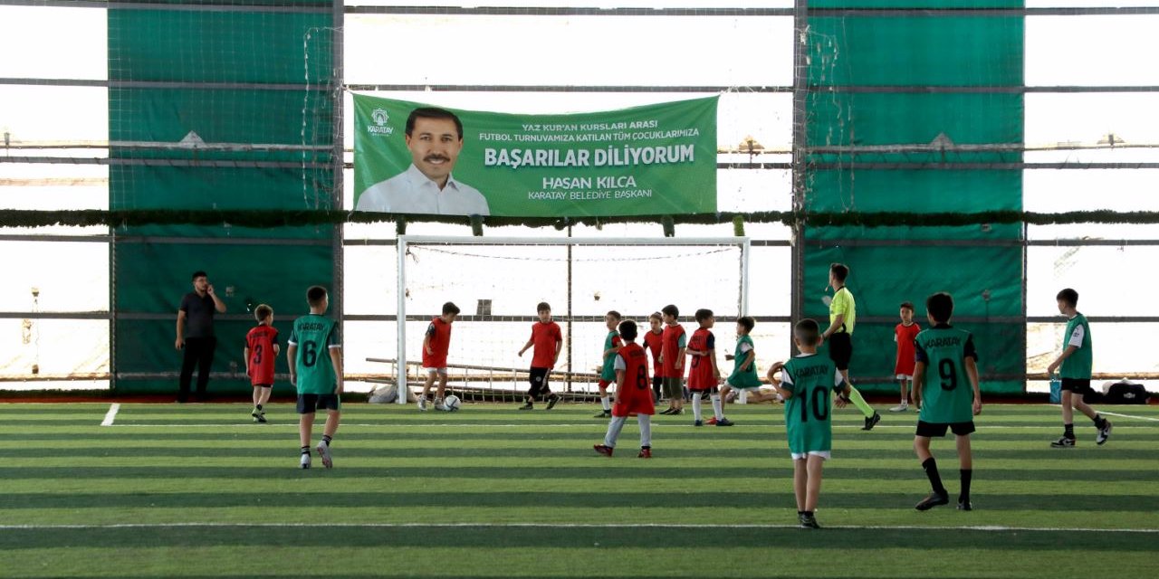 Kuran kursu öğrencilerinden futbol turnuvası