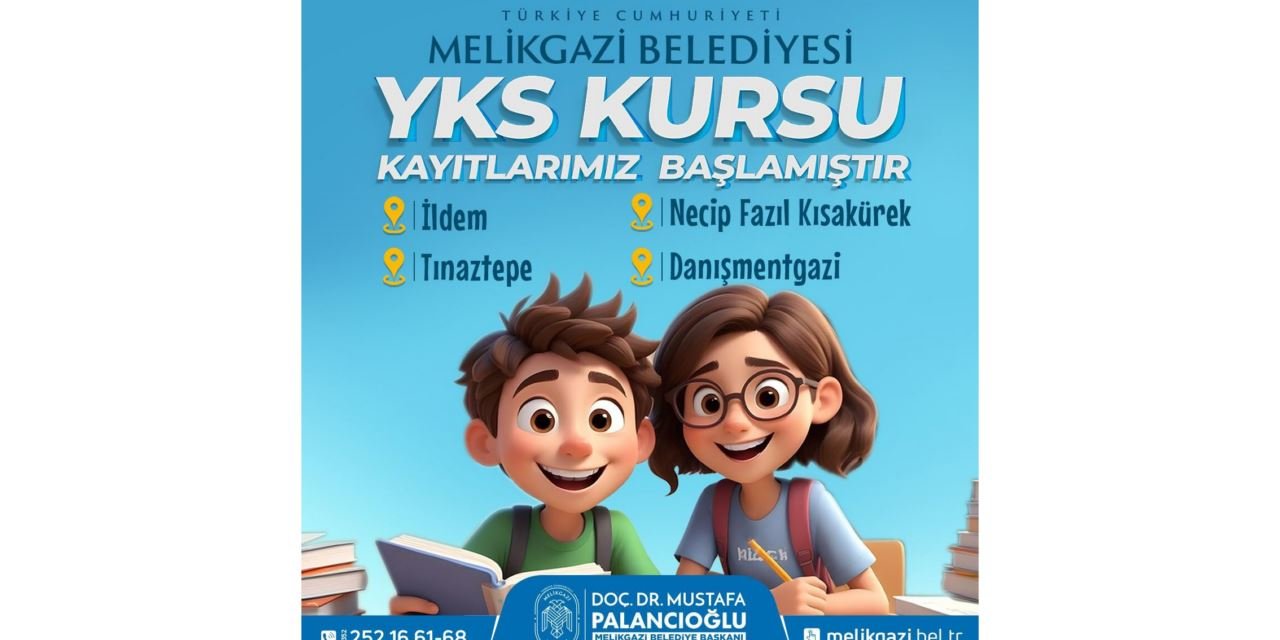 Melikgazi Belediyesinde YKS Kursu için kayıtlar başladı