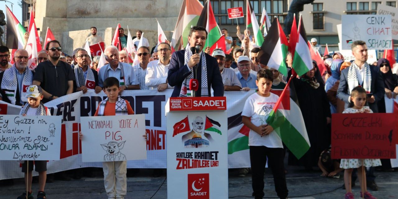 Arıkan; 'Şehitlere Rahmet Zalimlere Lanet' başlıklı etkinlikte yer aldı