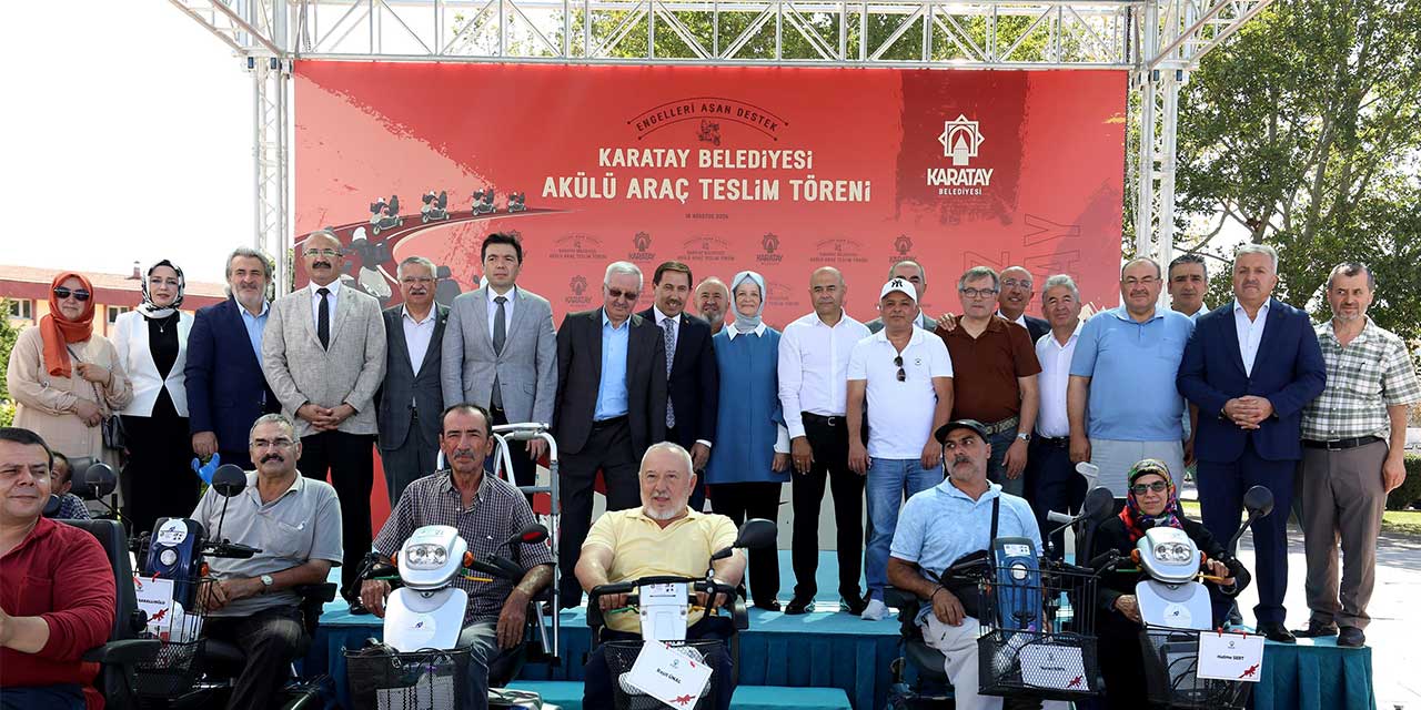 Karatay Belediyesi’nden engelli vatandaşlara destek