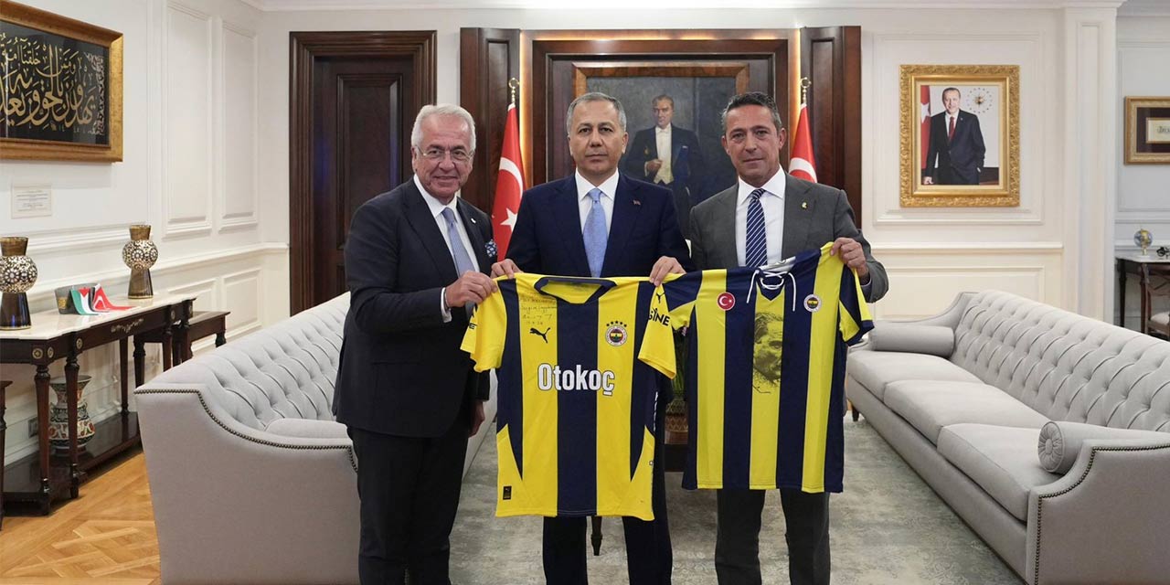 Bakan Yerlikaya, Fenerbahçe Spor Kulübü Başkanı Ali Koç’la görüştü