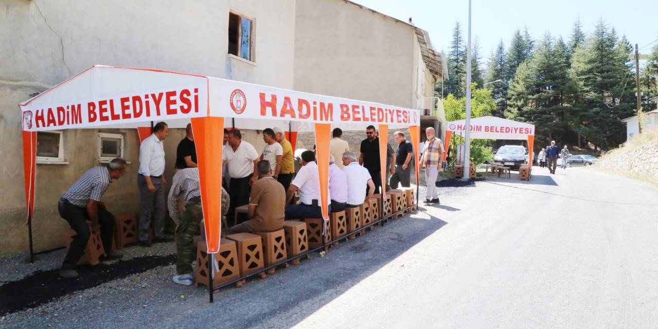 Hadim’de taziye çadırları hizmette