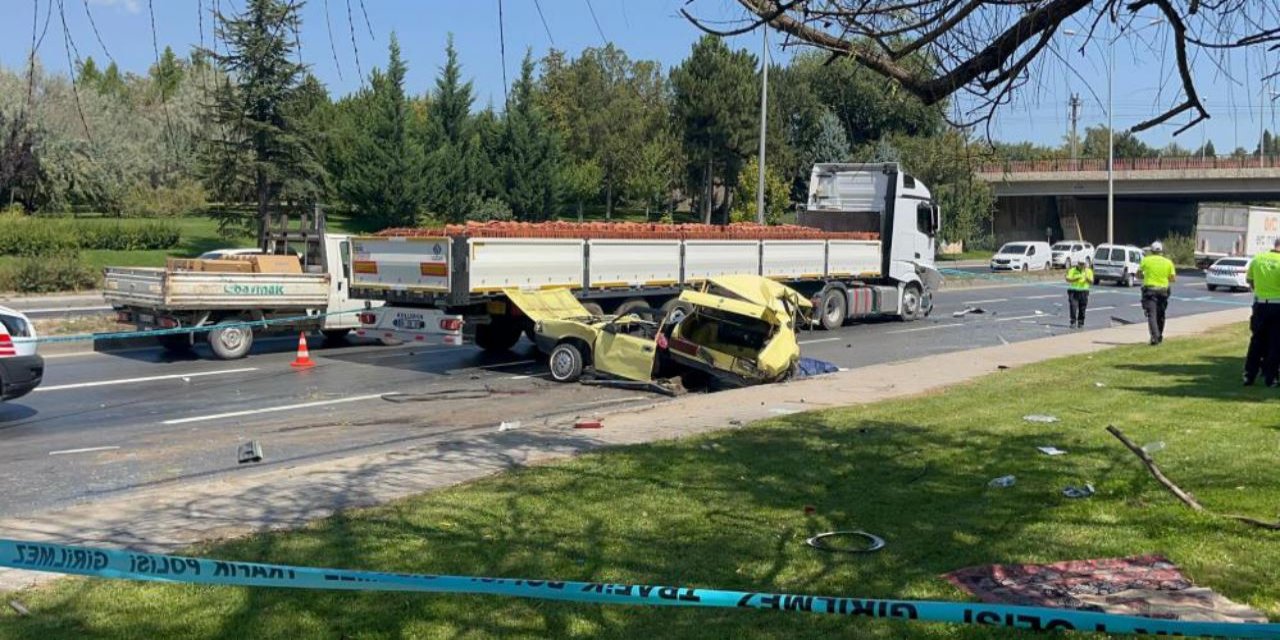 Araç ikiye ayrıldı, 1 kişi feci şekilde can verdi