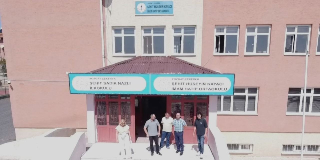 Yozgat'ta öğretmenler, okullarının tamirat işlerini tamamladı