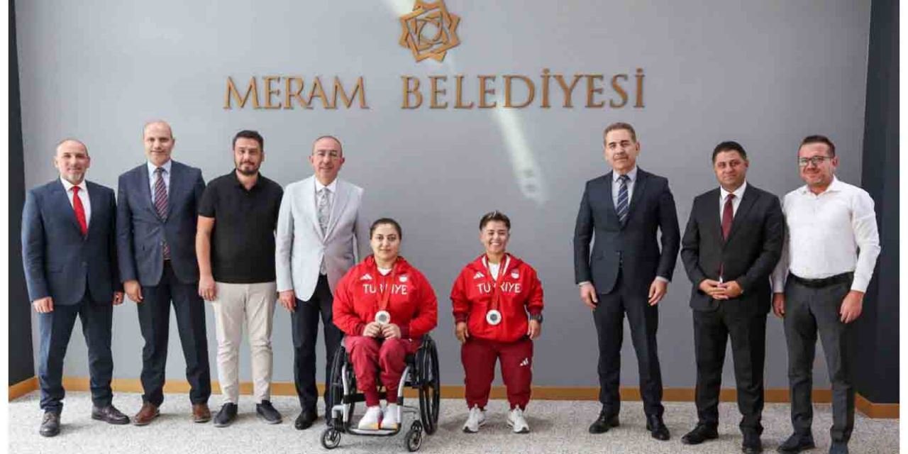 Paralimpik Olimpiyatlarının başarılı sporcularından Başkan Kavuş'a ziyaret