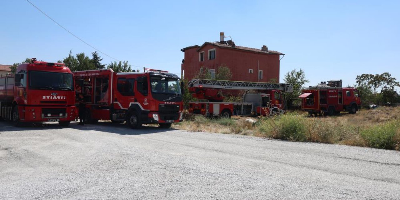 Konya'da çatı katında çıkan yangından 1 kişi etkilendi