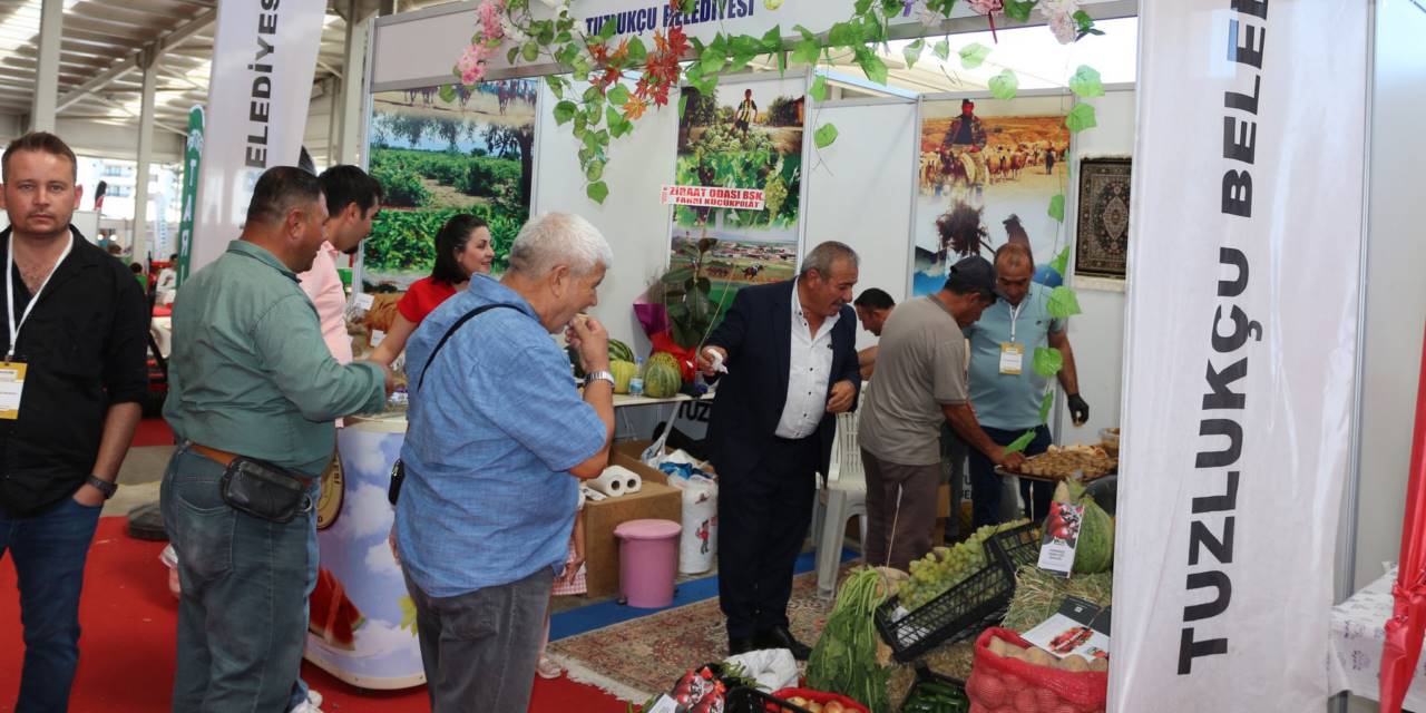 Tuzlukçu’nun ürünleri fuarda tanıtıldı