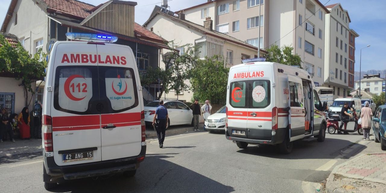 Konya'da elektrikli bisiklet kazası: 2 kişi yaralandı