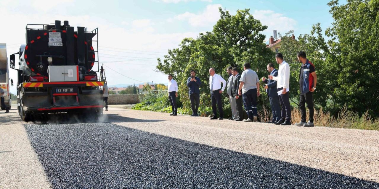 Başkan Kavuş, yol çalışmalarını yerinde inceledi