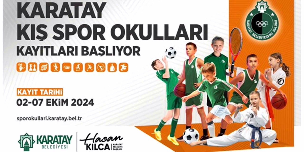 Karatay'da Kış Spor Okulları için kayıtlar başlıyor