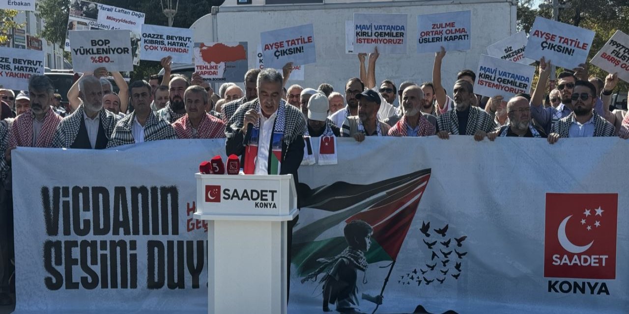 Konya'dan İsrail'e protesto