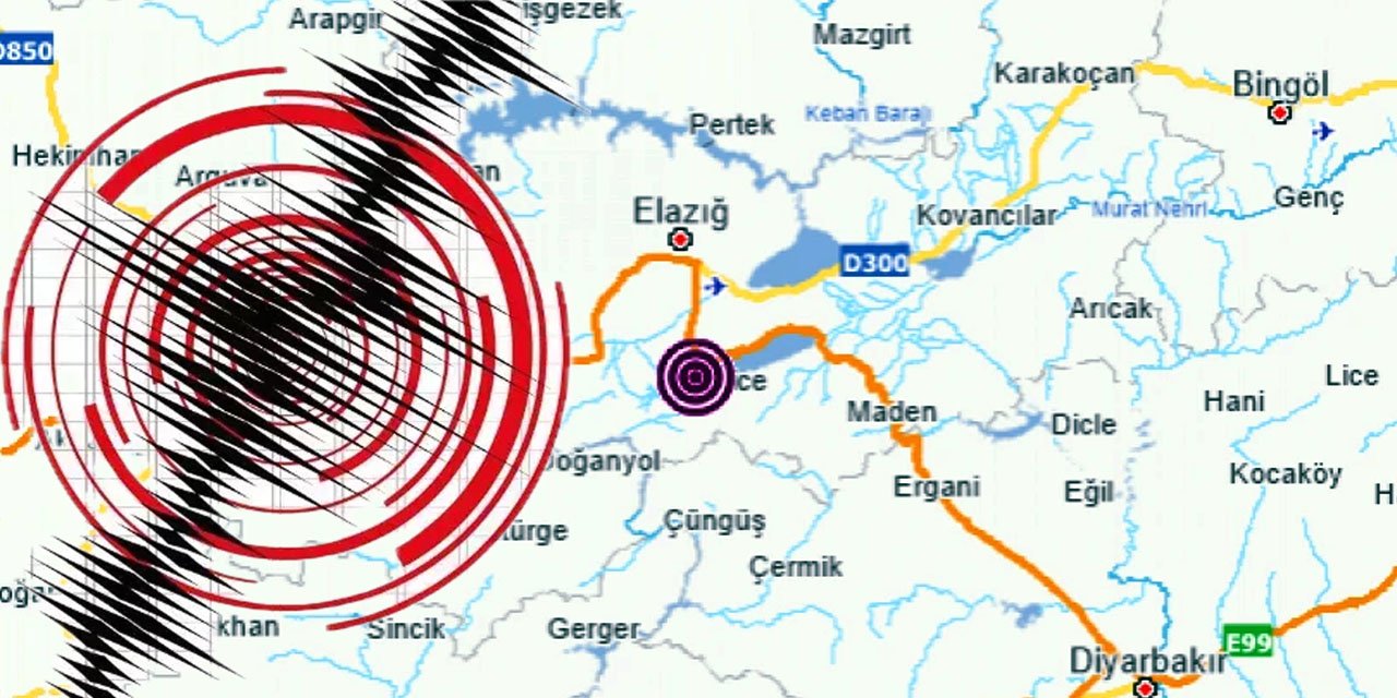 Elazığ'da 4.4 şiddetinde deprem