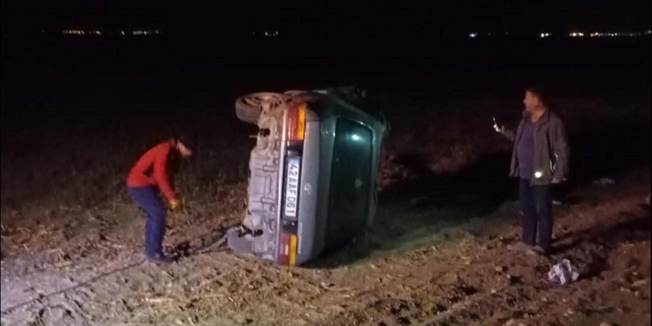 Konya'da bir otomobilin devrilmesi sonucu sürücü yaşamını yitirdi!