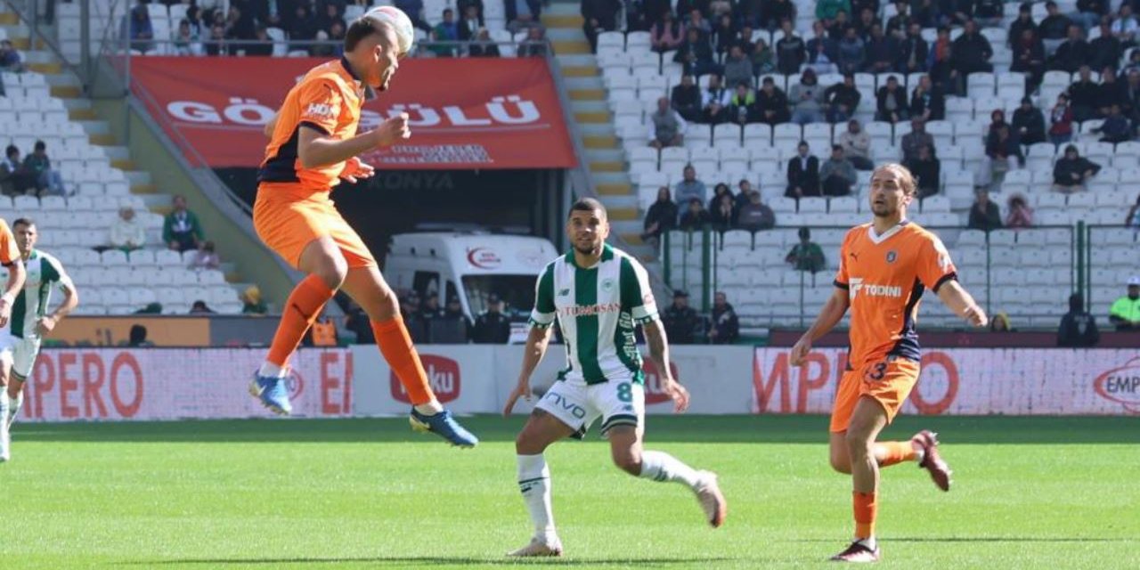 Konyaspor ile Başakşehir ilk yarıyı berabere tamamladı