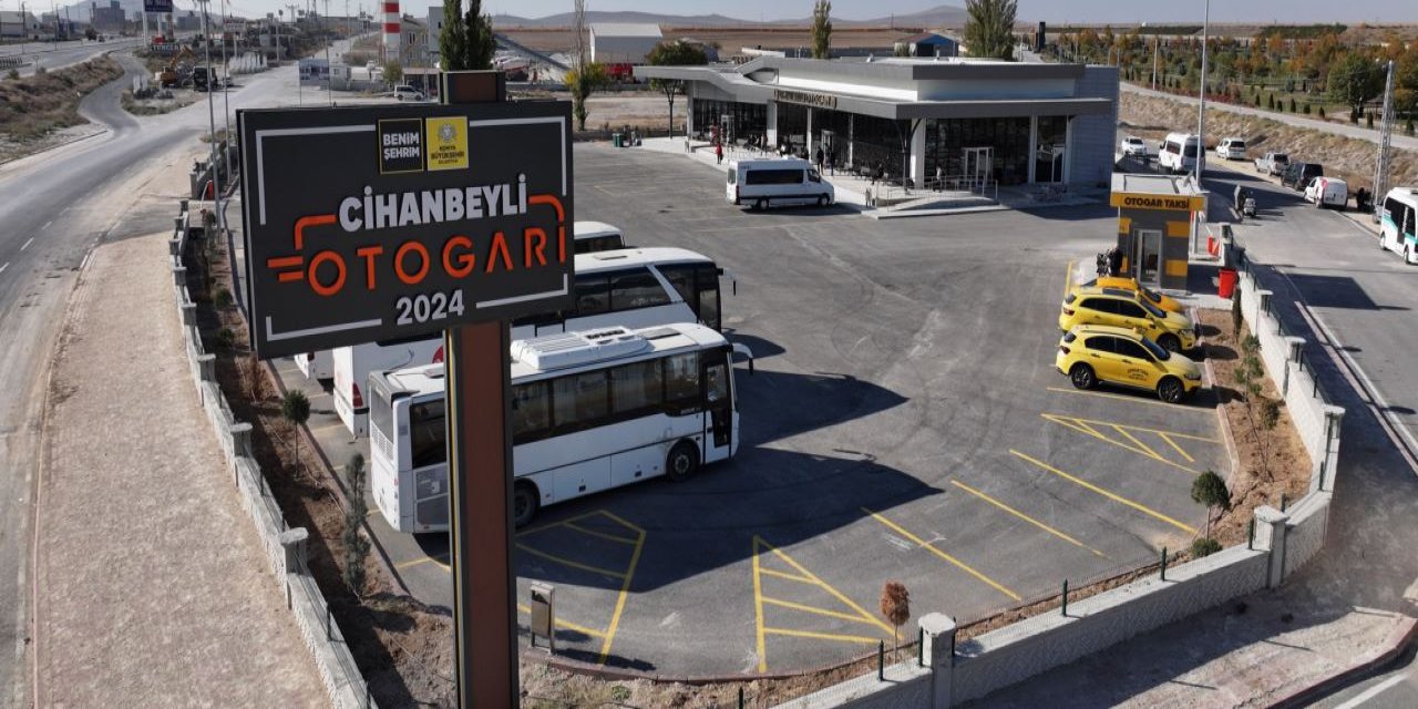 Cihanbeyli'nin yeni otogarı ilk yolcularını ağırladı