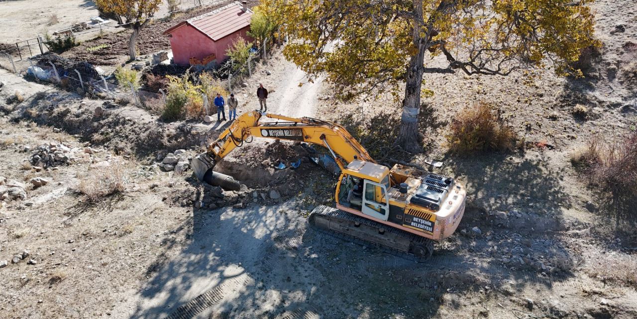 Kış öncesi sel önlemi alındı