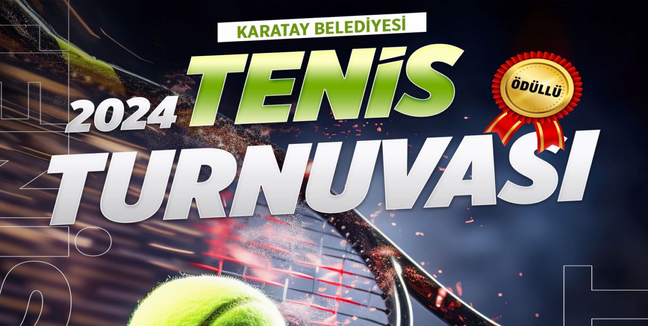 Karatay Belediyesi’nden ödüllü tenis turnuvası: Başvurular 10 Kasım’a Kadar!