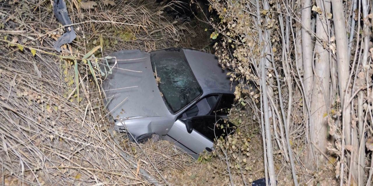 Aksaray'da feci kaza: Otomobil şarampole uçtu, 4 kişi yaralı