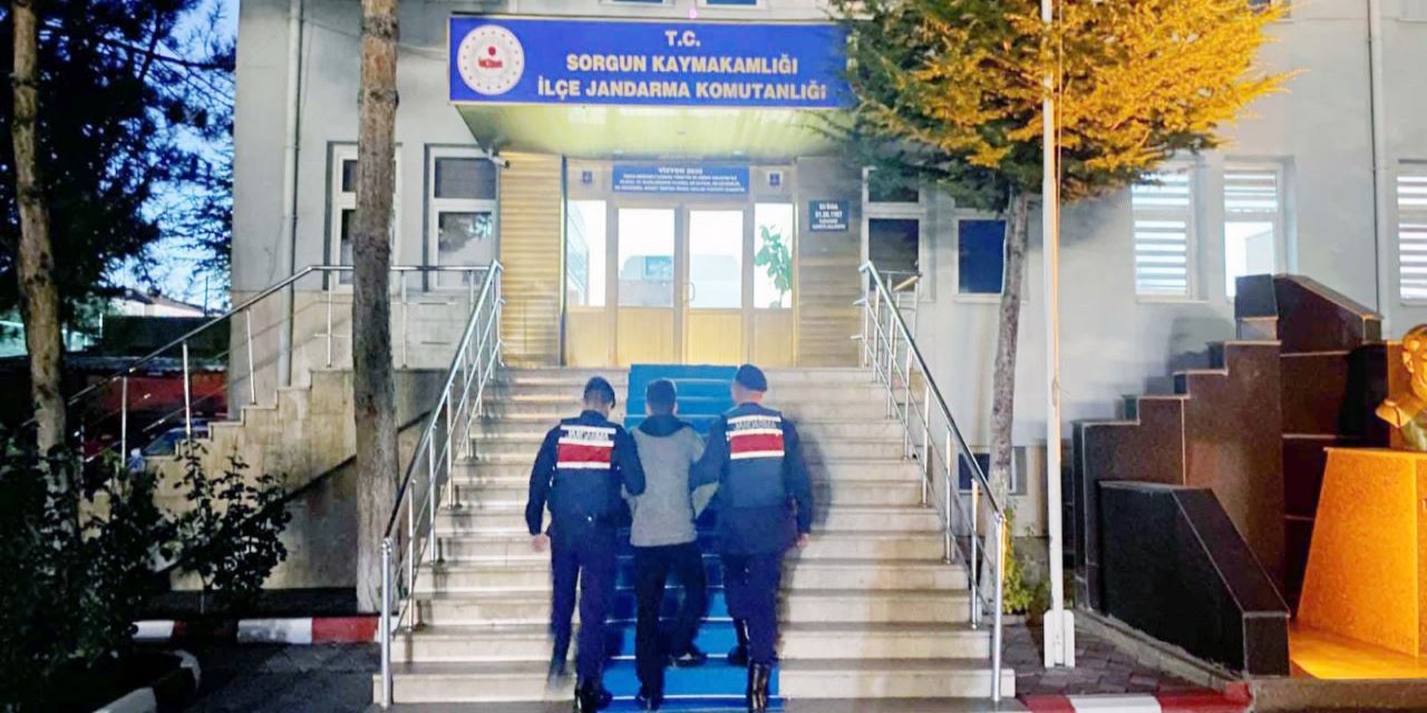 5 yıl hapis cezalı firari, Jandarmanın takibiyle yakalandı