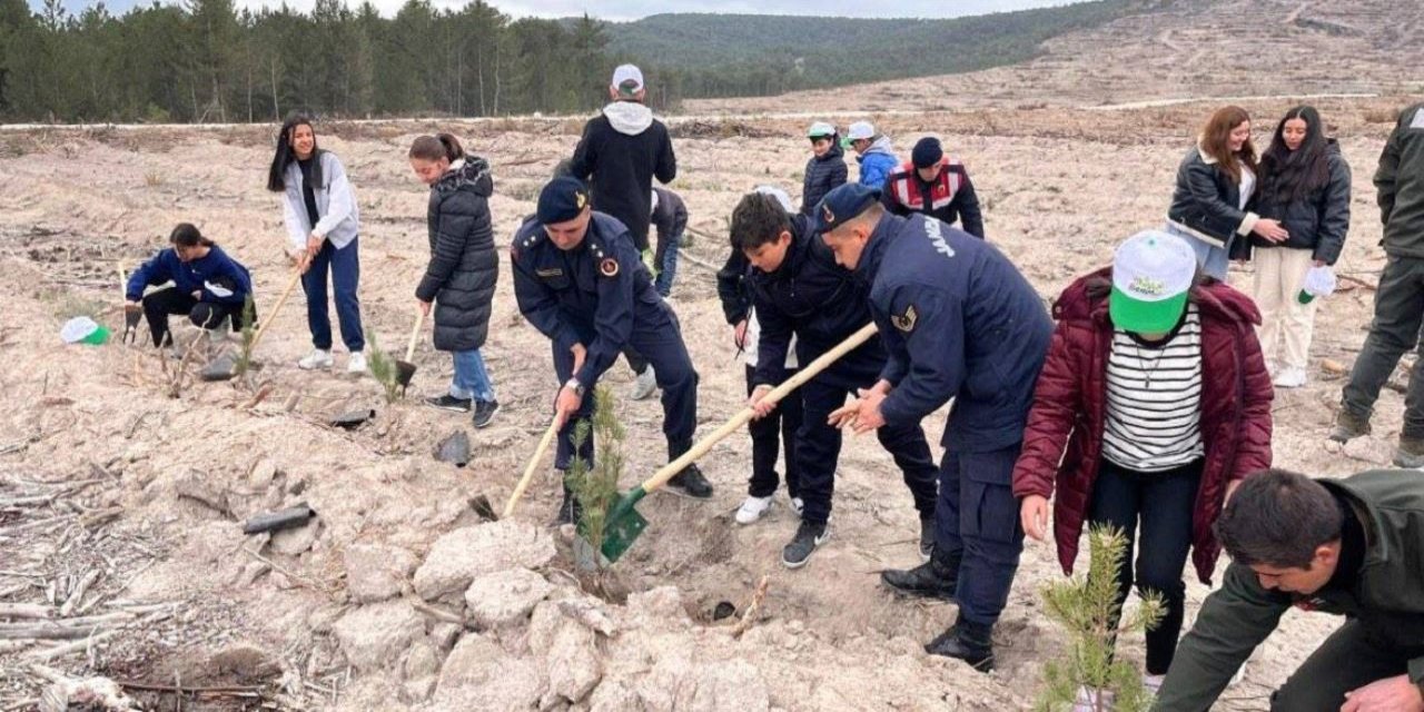 Jandarma Ekipleri Doğaya Can Verdi: Fidan Dikme Etkinliği