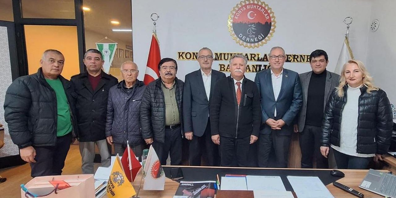 CHP, Konya Muhtarlar Derneği’ni Ziyaret Etti