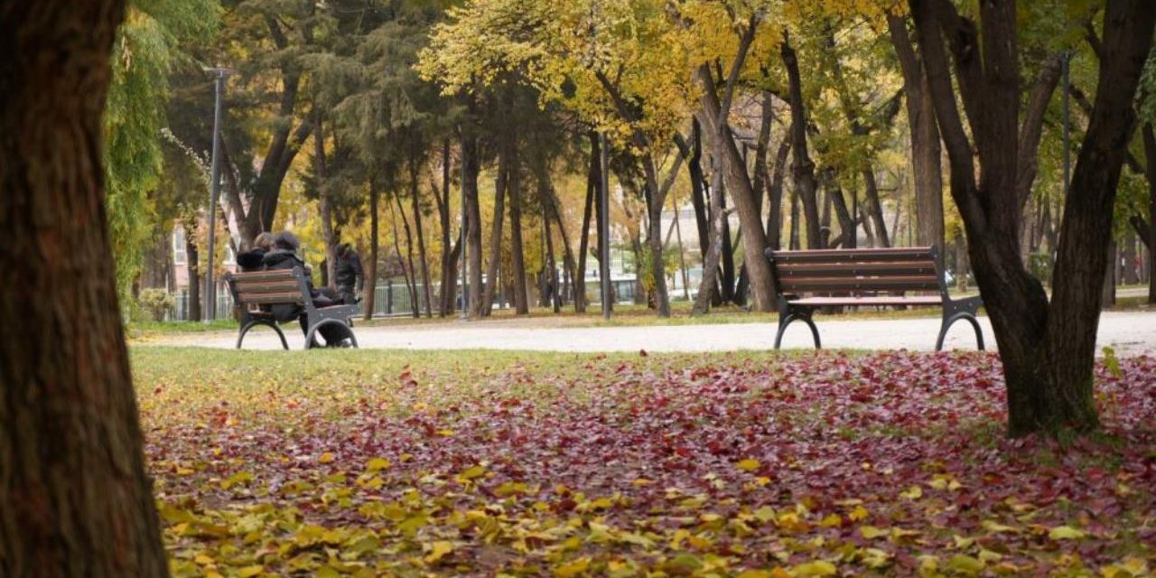 Başkentte sonbaharın renkleri parklarda canlandı