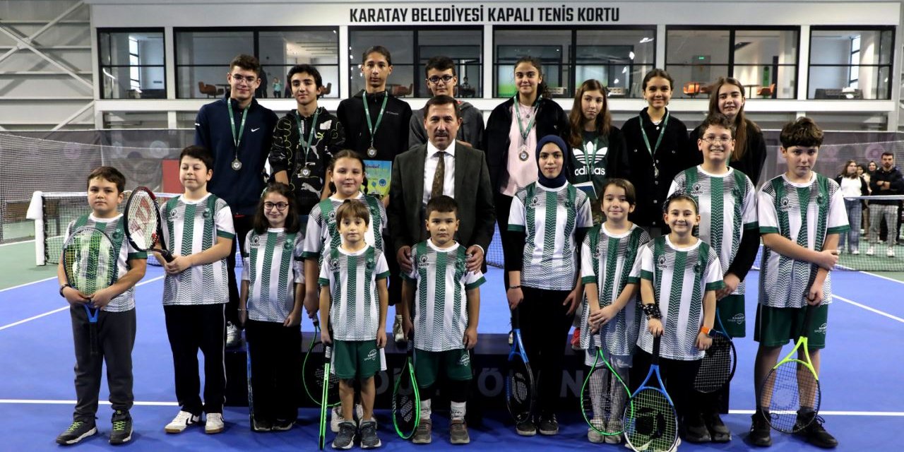 Karatay Belediyesi’nin Ödüllü Tenis Turnuvası Tamamlandı