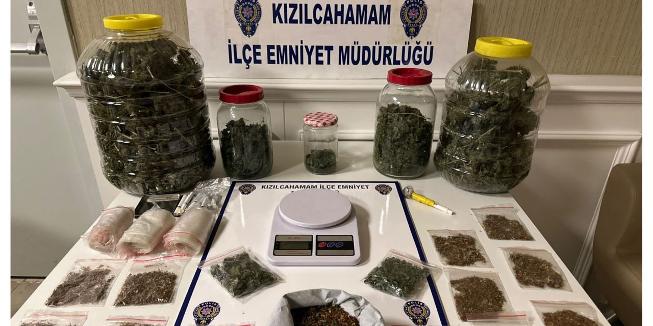 Kızılcahamam polisi'nden uyuşturucu tacirlerine büyük darbe