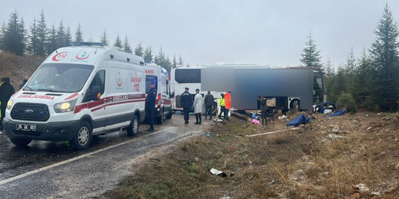 Eskişehir’de otobüs kazası: Birçok yaralı