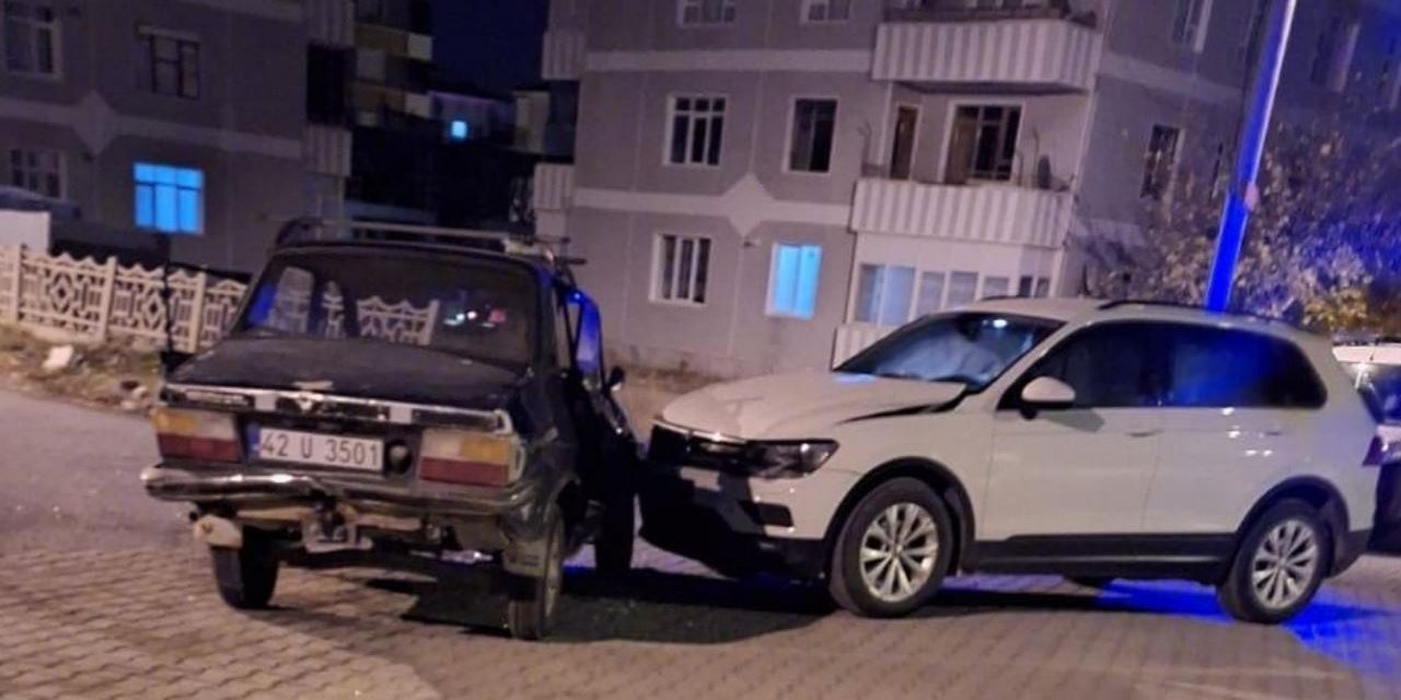 Konya'da trafik kazası: 1 kişi yaralandı