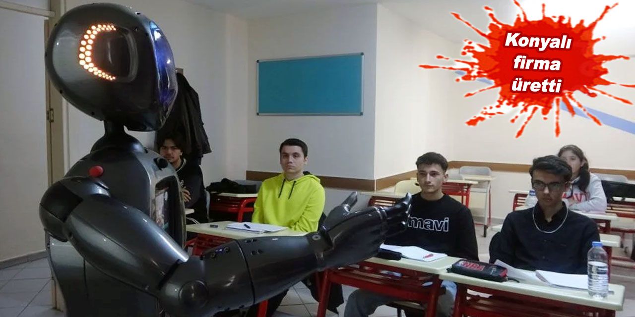 Türkiye'nin ilk yapay zekalı robot öğretmeni ders verdi