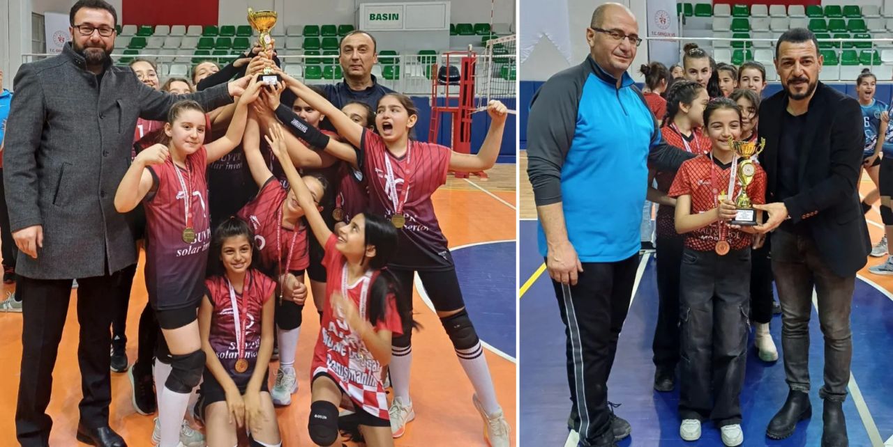 Geleceğin voleybolcu kızları yarıştı