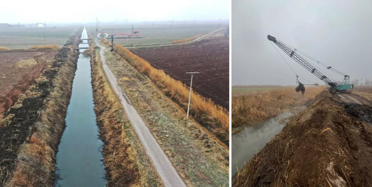 Tuz Gölü'ne can suyu olan kanallar temizleniyor