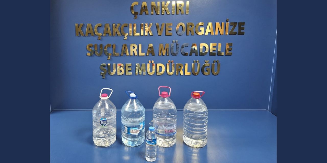 Çankırı'da 15 litre kaçak alkol ele geçirildi